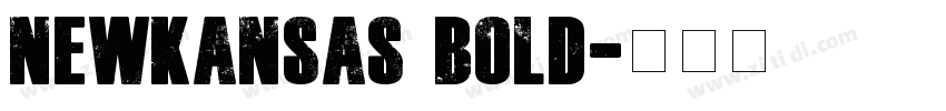 NewKansas Bold字体转换